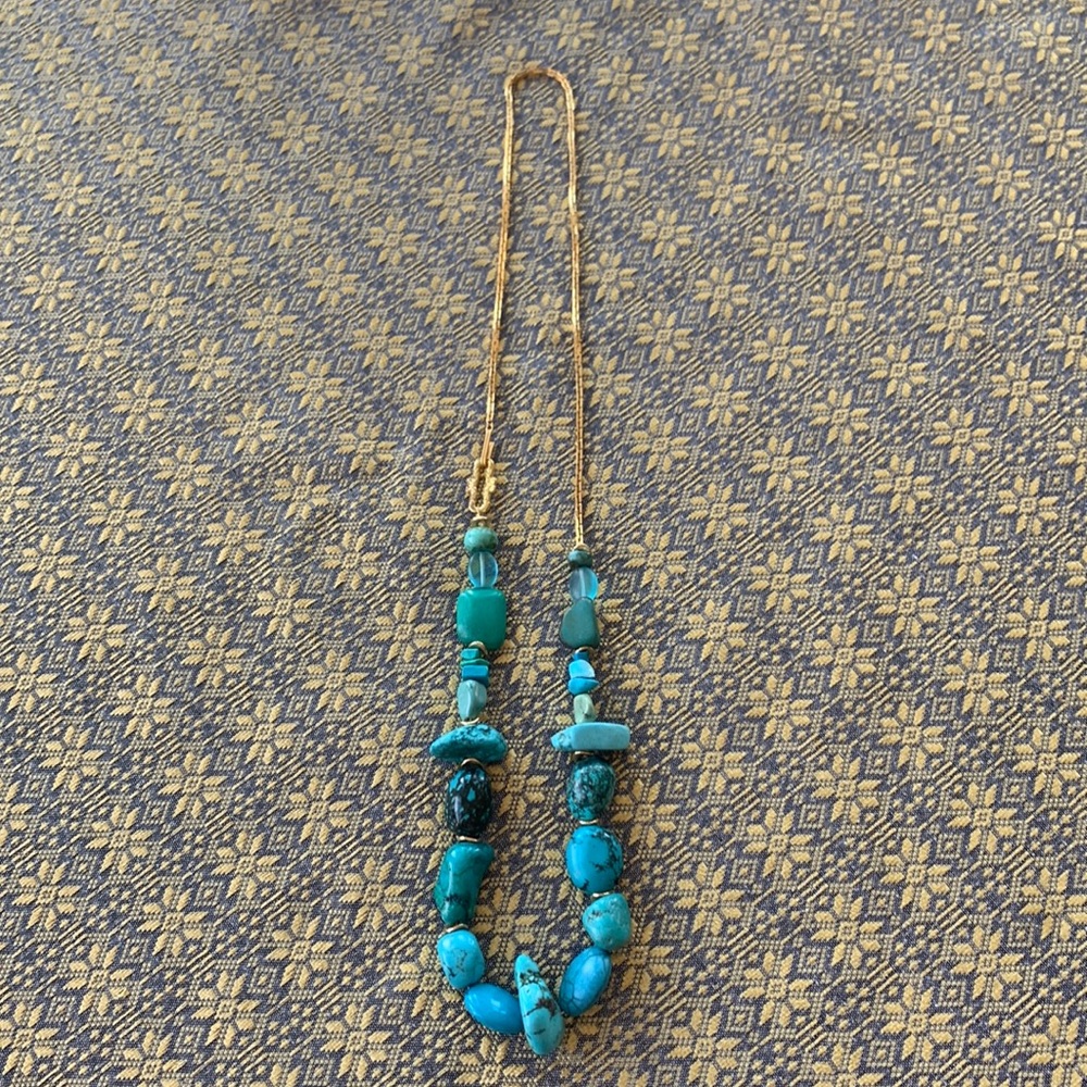 NWOT handmade Necklace with turquoise stones